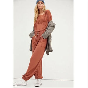 Free People Dylan Knit Set orange Small